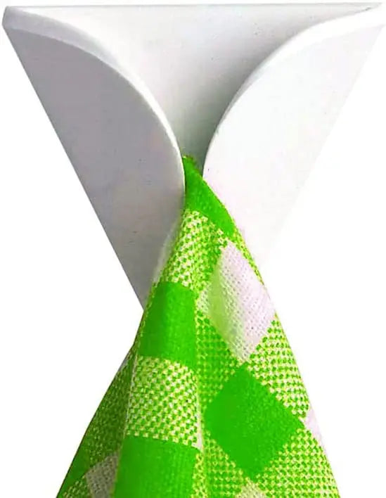 Self-Adhesive Dish Towel Holder for Kitchen - Pack of 2, White pattanaustralia